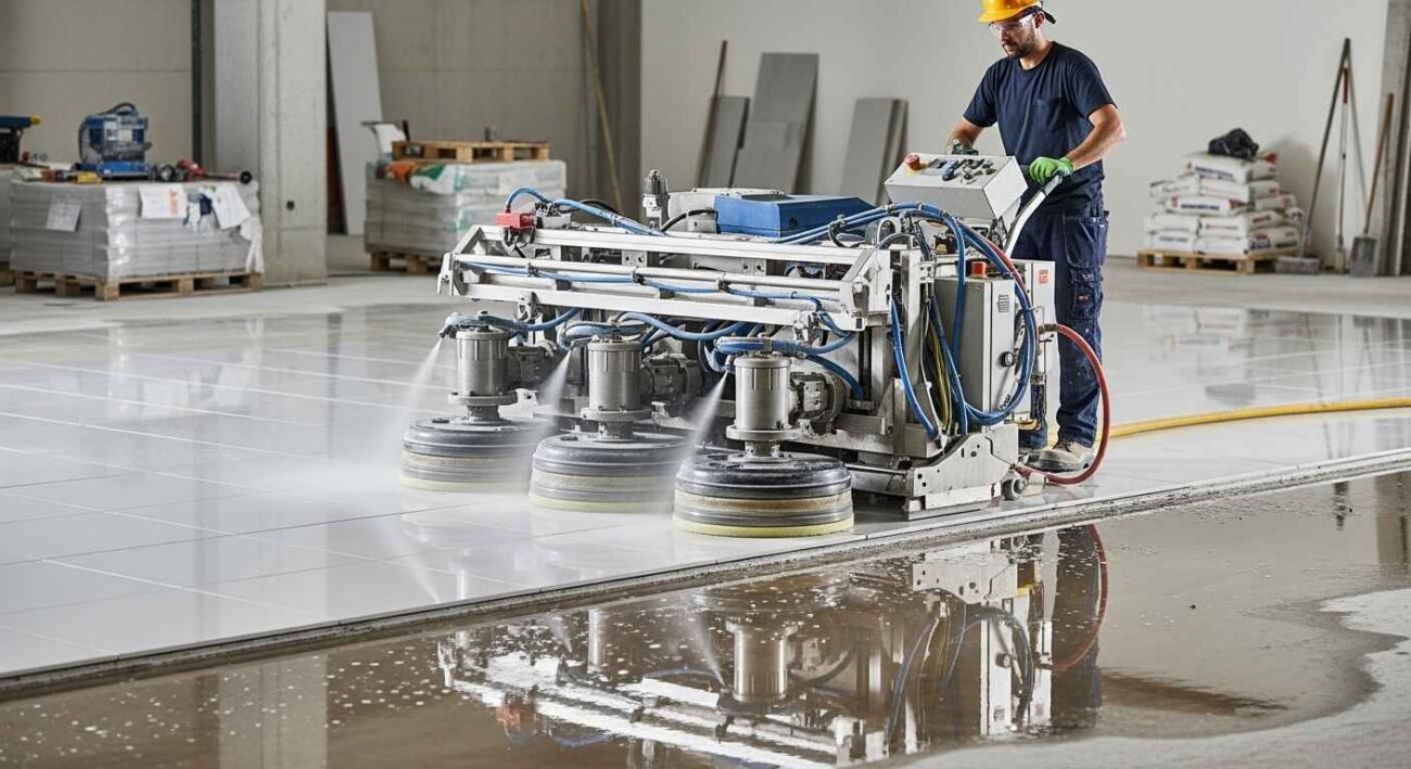 ماكينة جلي بلاط